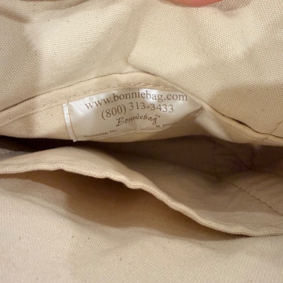 Bonniebag Handcrafted Beachy Canvas/Tapestry; Shoulder Bag/Purse 12" x 11"; NWOT - Picture 7 of 10